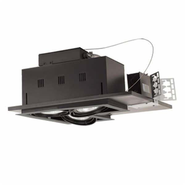 Jesco 3 - Light Double Gimbal Linear Recessed Line Voltage Fixture. MGP30-3LSB - main